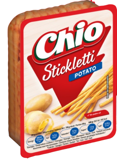 Chio Stickletti with potatoes