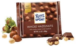 Ritter Sport wholesaler- Nut Selection- Whole Hazelnuts 100 g.
