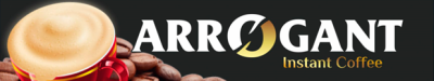 arrogant instant coffee banner