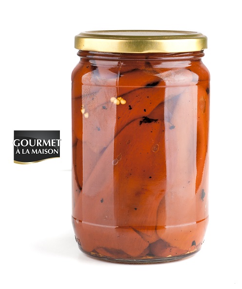 jar of roasted peppers