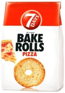 Bake rolls pizza