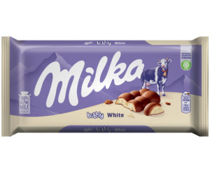 Milka bubbly white