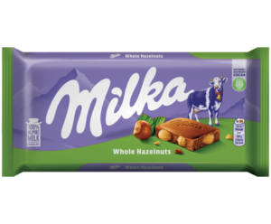 Milka whole hazelnuts