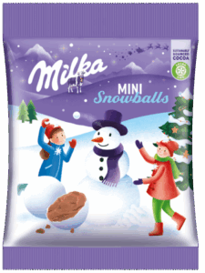 Milka chocolate wholesale Mini snowballs 100gr
